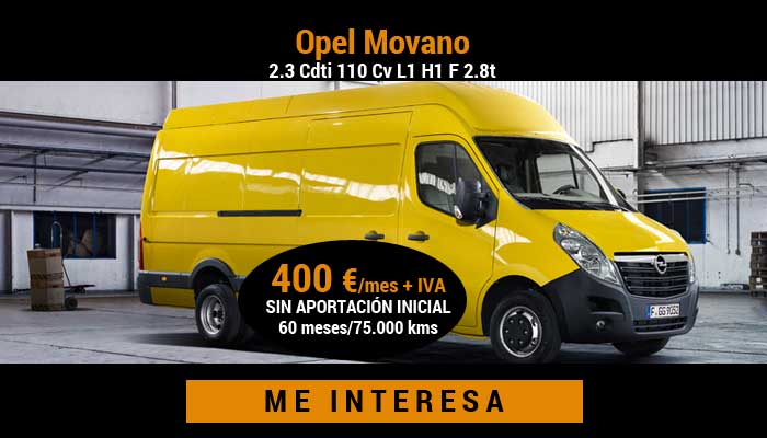 Opel Movano 2.3 Cdti 110 Cv L1 H1 F 2.8t